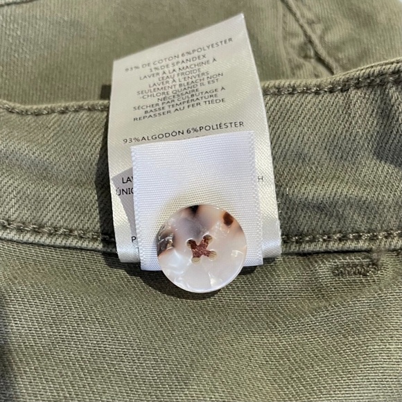 New Sam Edelman Cargo Ankle Pants Utility Crop Pant Moss Green Size 32 - Picture 16 of 16